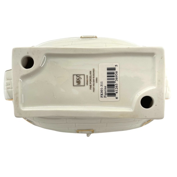 Mikasa Fine Porcelian "Noah's Ark" FKOO1-311 Figurine with Gold Accent in EUC 5" - Picture 9 of 10